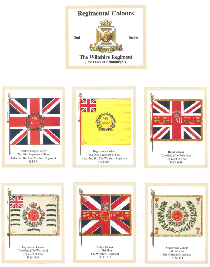 The Wiltshire Regiment (The Duke of Edinburgh's) 2nd Series - 'Regimental Colours' Trade Card Set by David Hunter